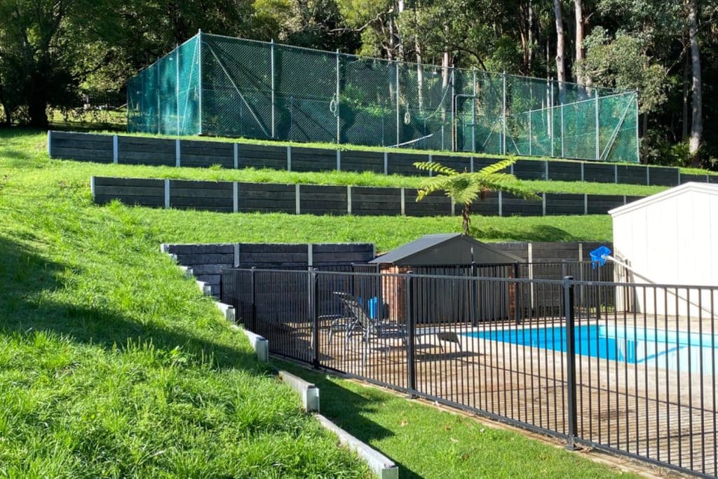 Concrete Sleeper Retaining Walls Gold Coast